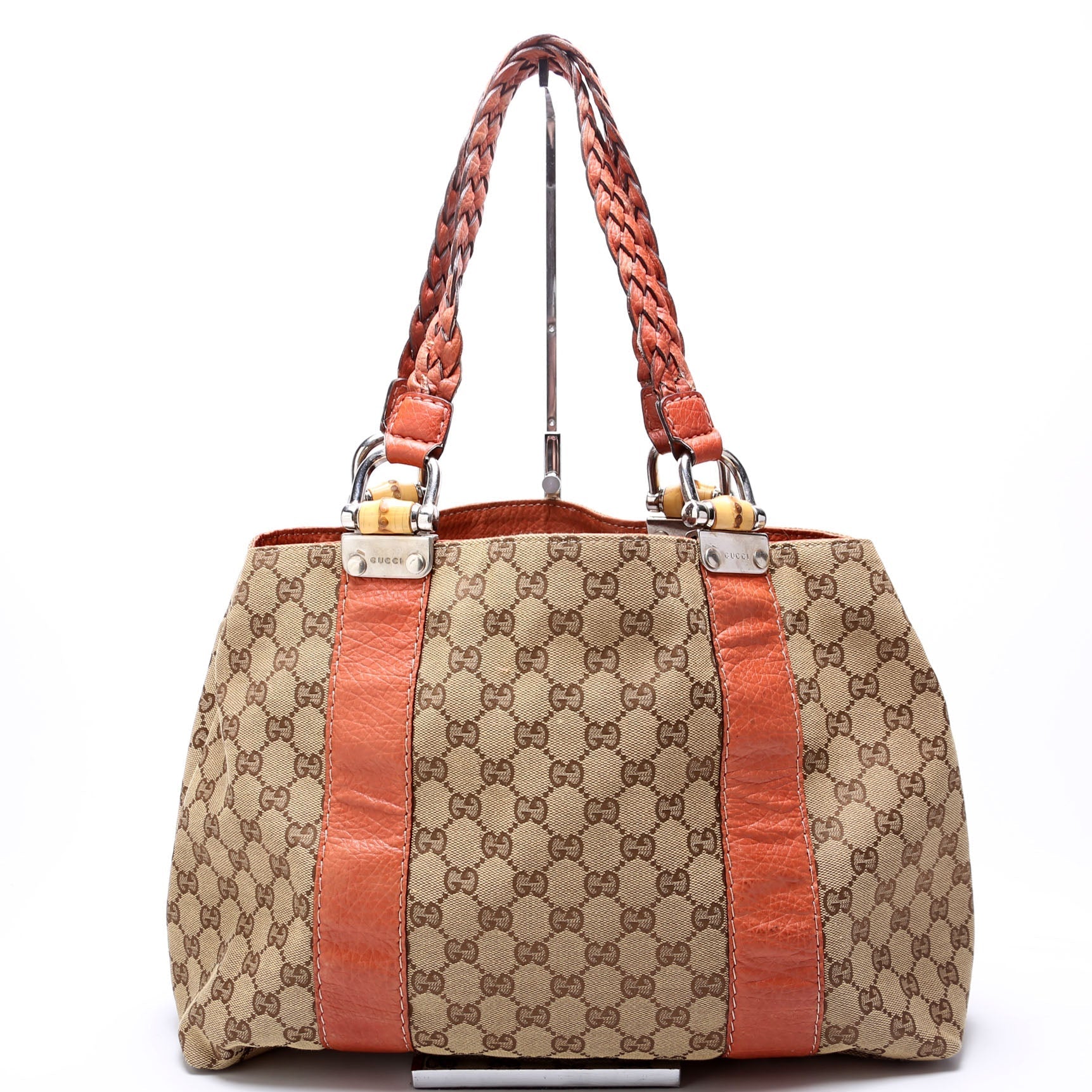 GCCI GG Canvas Bamboo Tote
