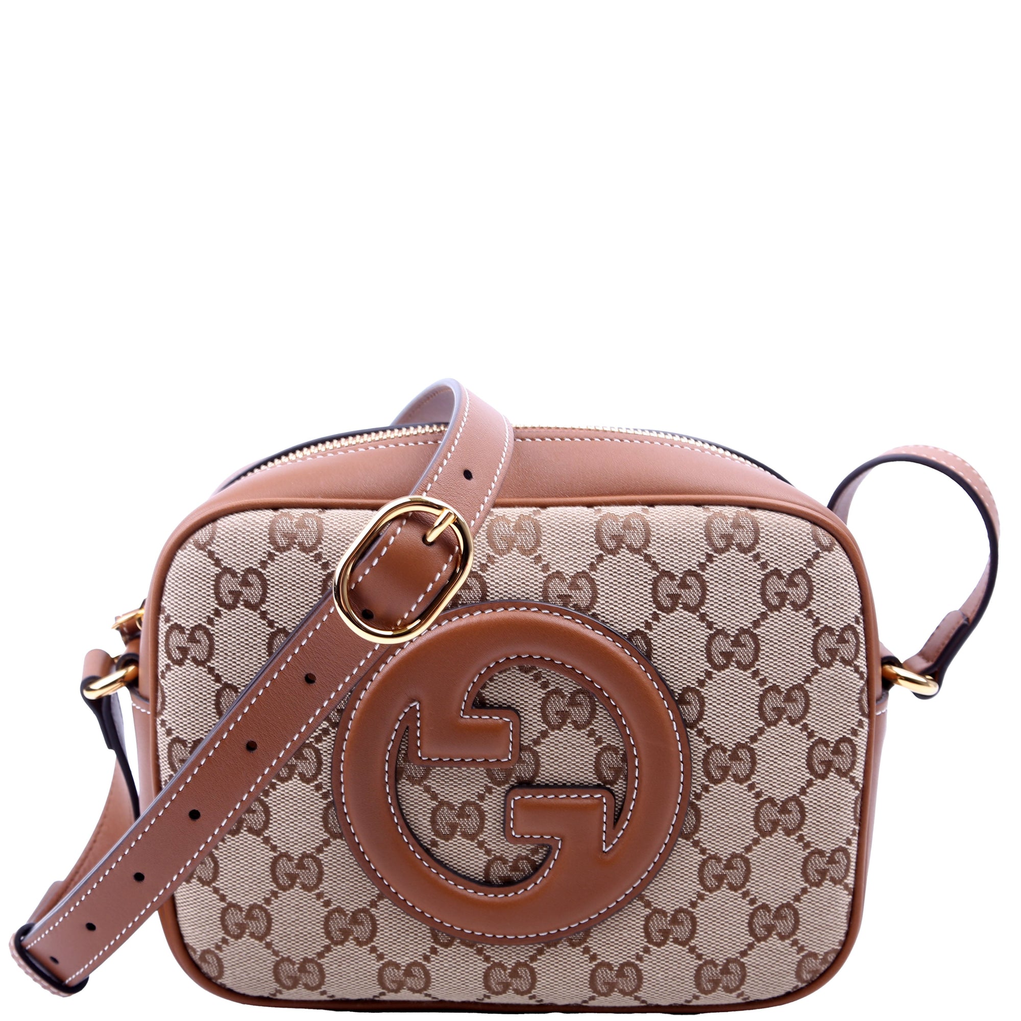 GCCI Blondie GG Canvas Small Shoulder Bag Brown