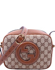GCCI Blondie GG Canvas Small Shoulder Bag Brown
