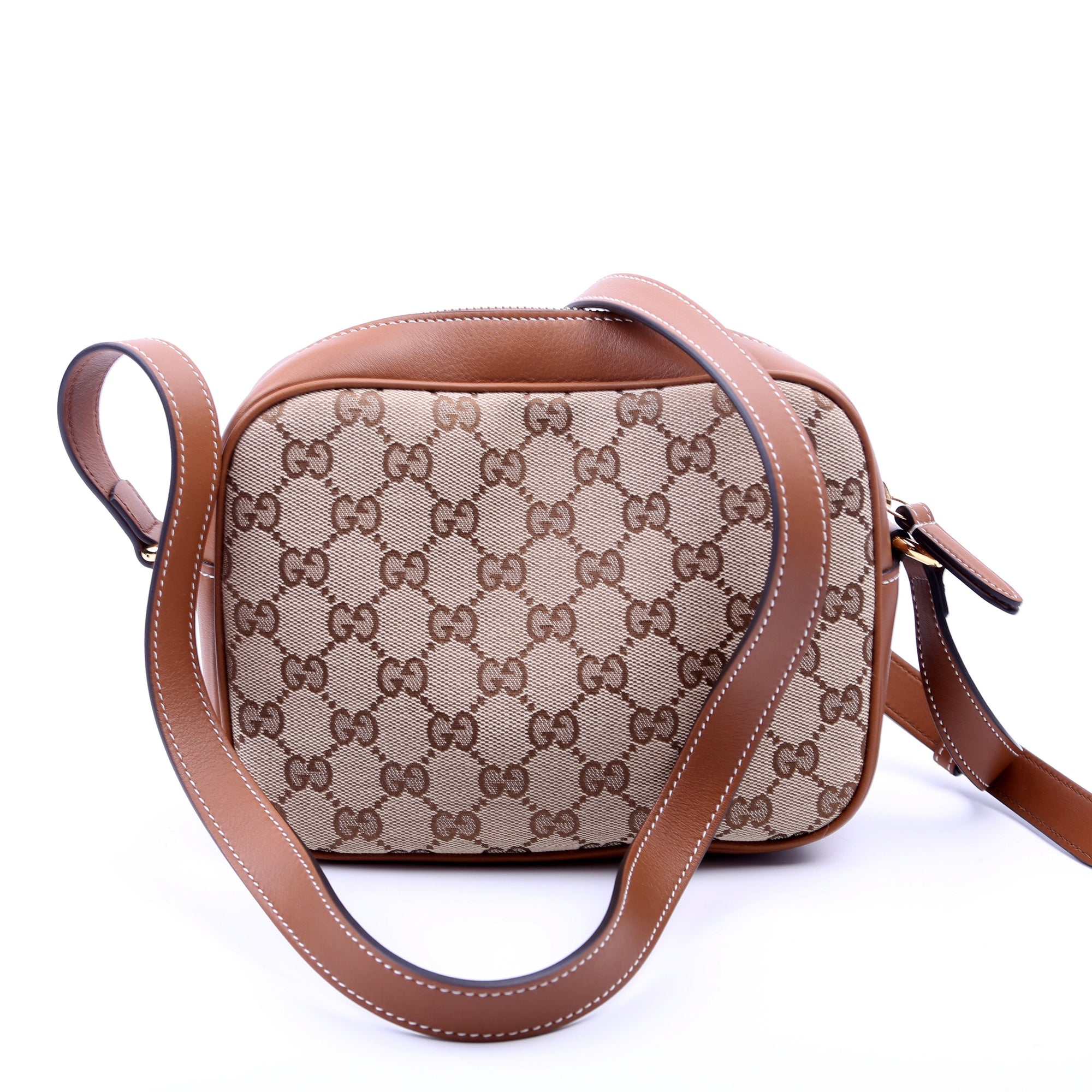 GCCI Blondie GG Canvas Small Shoulder Bag Brown