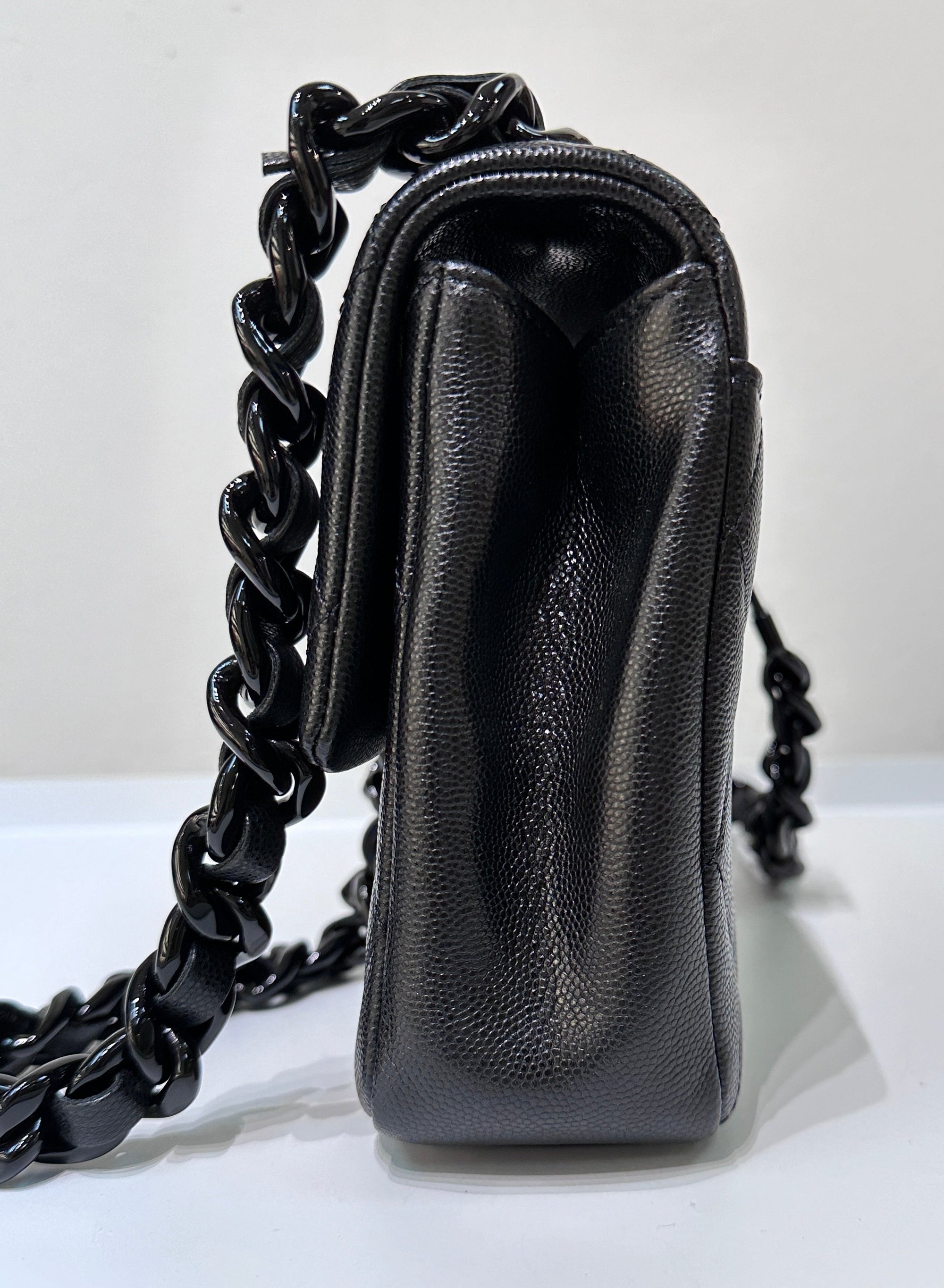 CHNL Caviar Quilted My Everything Small Flap So Black