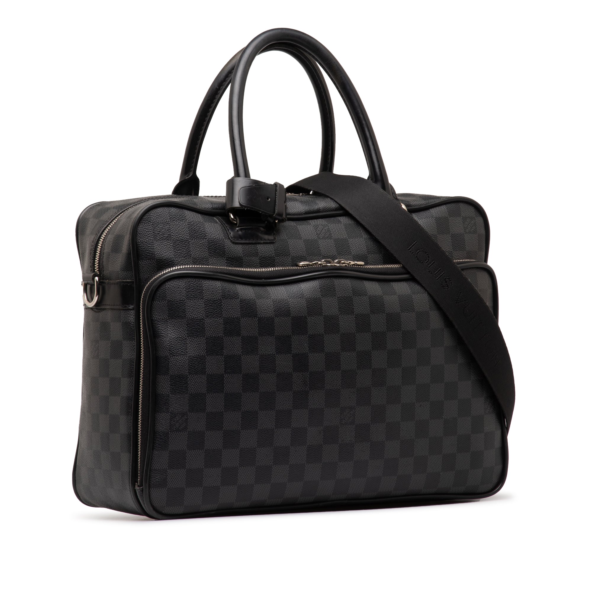Black LV Damier Graphite Icare Business Bag