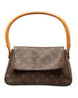 Brown LV Monogram Looping Mini Shoulder Bag
