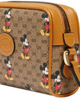 (WMNS) GCCI x Disney Mickey Prints Single Shoulder Bag Light Brown -HWUBM-