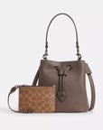 Rowan Bucket Bag (Gold/Black)
