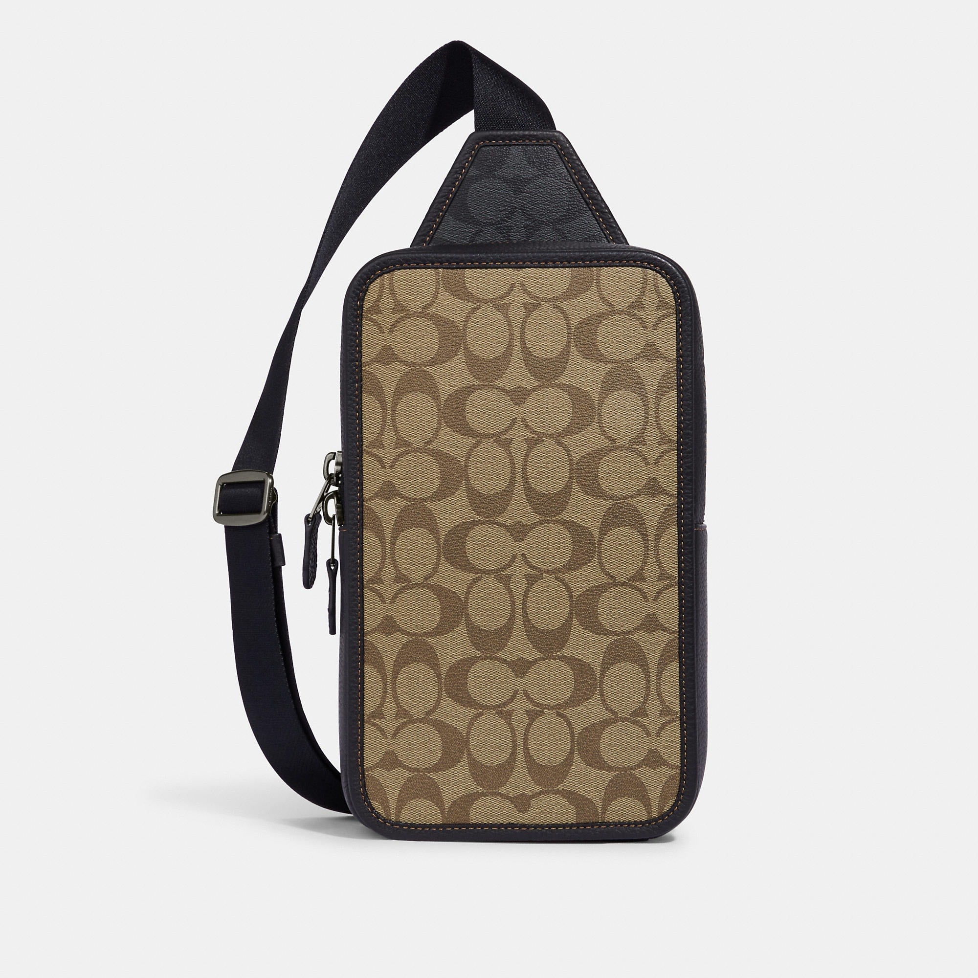 Sullivan Pack In Blocked Signature Canvas (Gunmetal/Khaki/Charcoal)