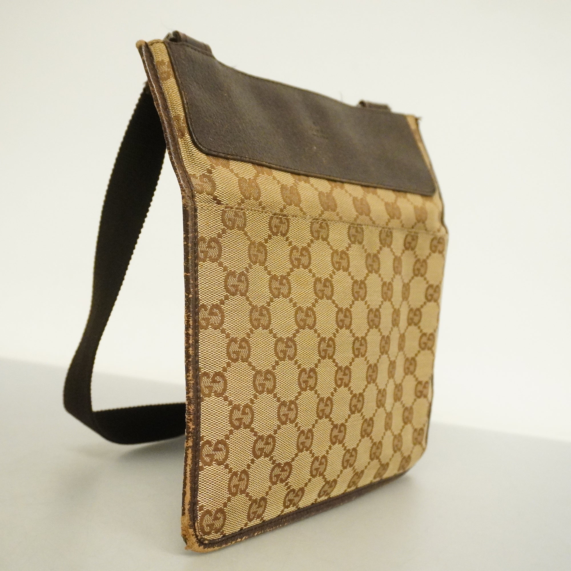 GCCI GG Canvas Women's GG Canvas Shoulder Bag Beige,Brown
