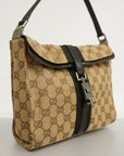 GCCI Jackie Shoulder Bag Women's GG Canvas Beige,Brown