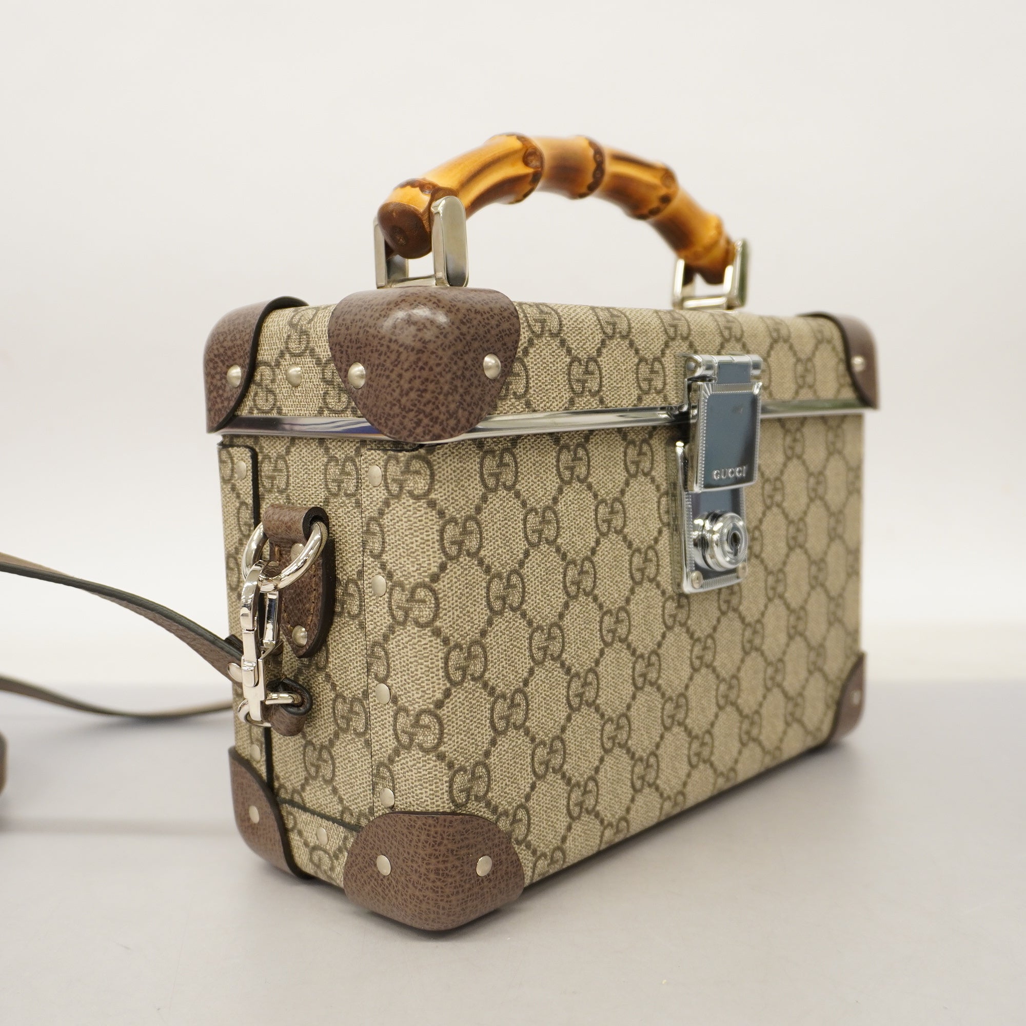 GCCI Bamboo WAY Bag Women's GG Supreme,Leather Handbag,Shoulder