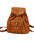 GCCI Bamboo Rucksack Undefined,Leather Backpack Brown