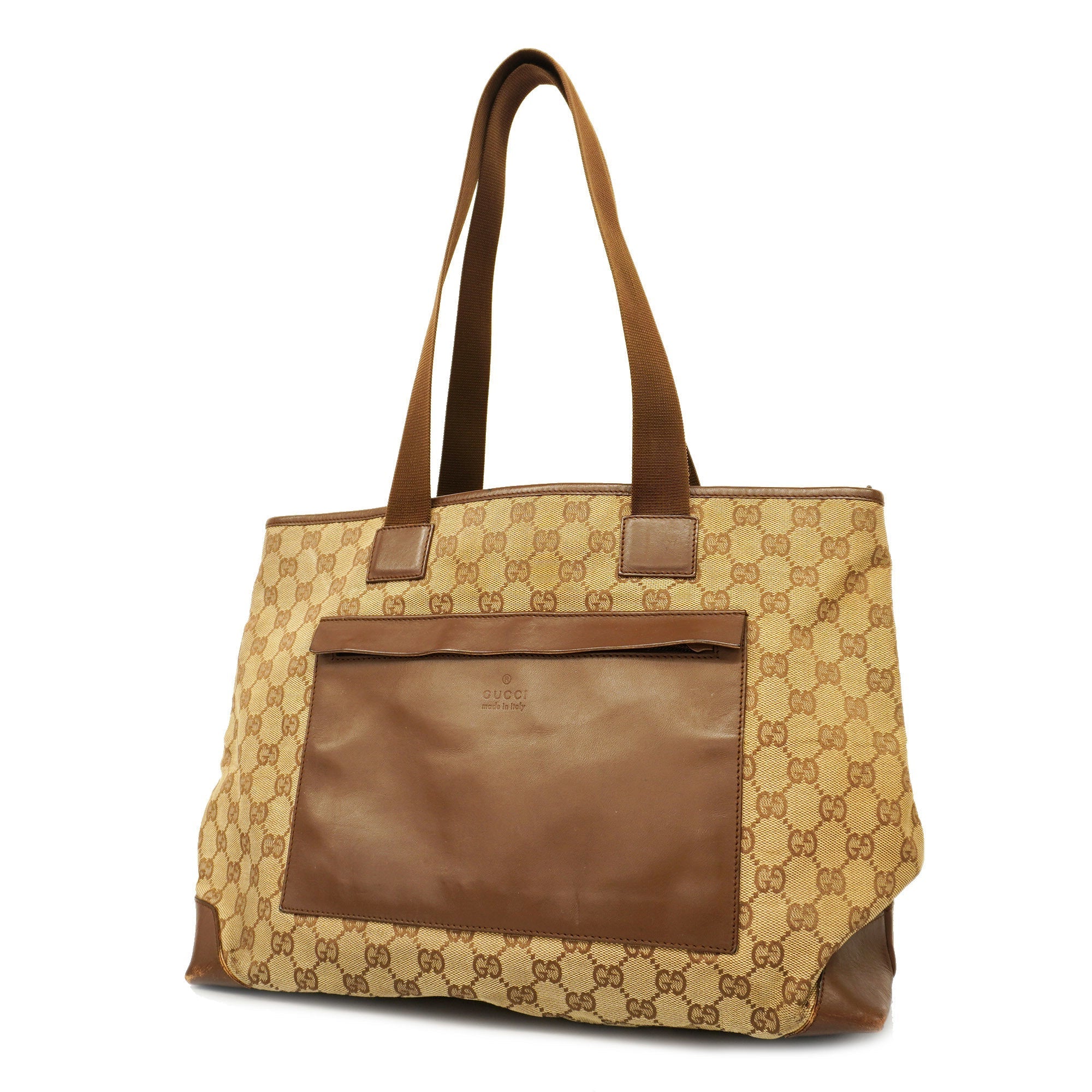 GCCI GG Canvas Tote Bag Women's Tote Bag Beige,Brown