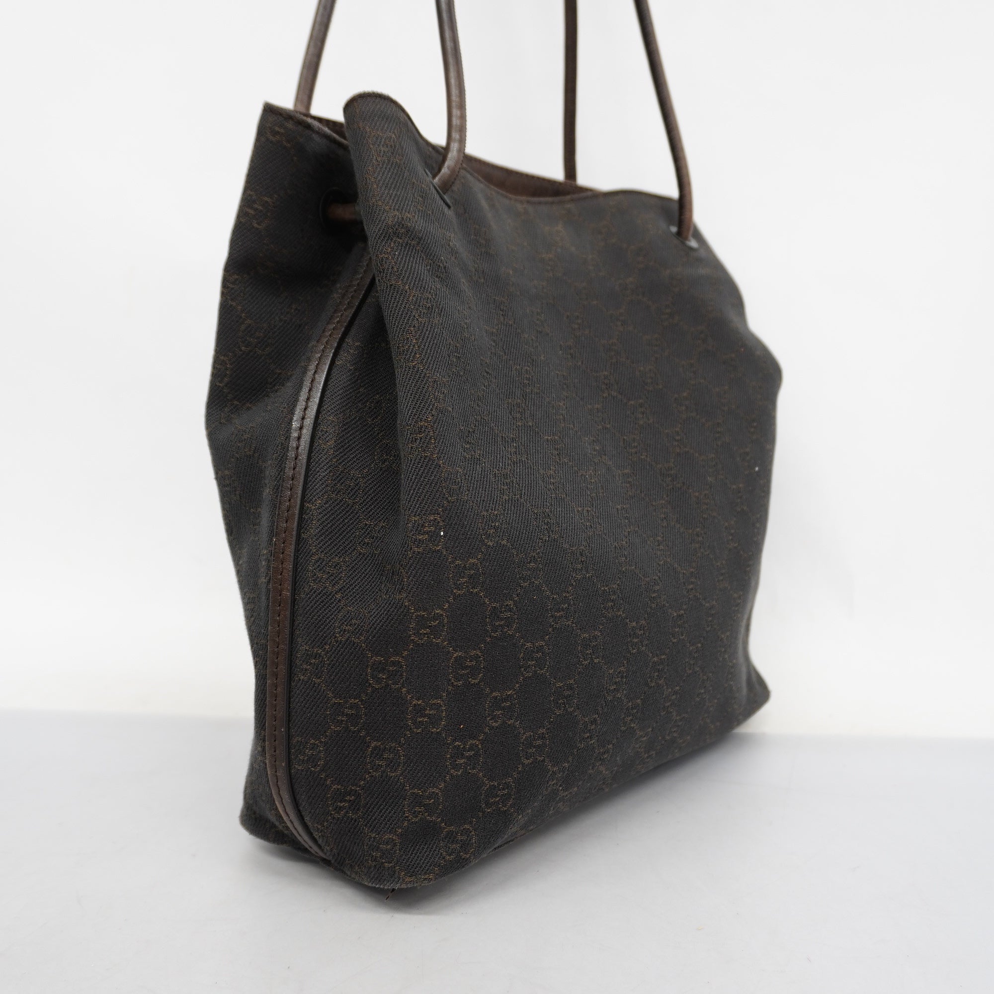 GCCI GG Canvas Tote Bag Women's GG Canvas,Leather