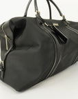 GCCI Boston Bag Men,Women,Unisex Leather,Nylon Boston Bag Black