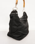 GCCI Bamboo Shoulder Bag Women's Nylon Handbag,Shoulder Bag
