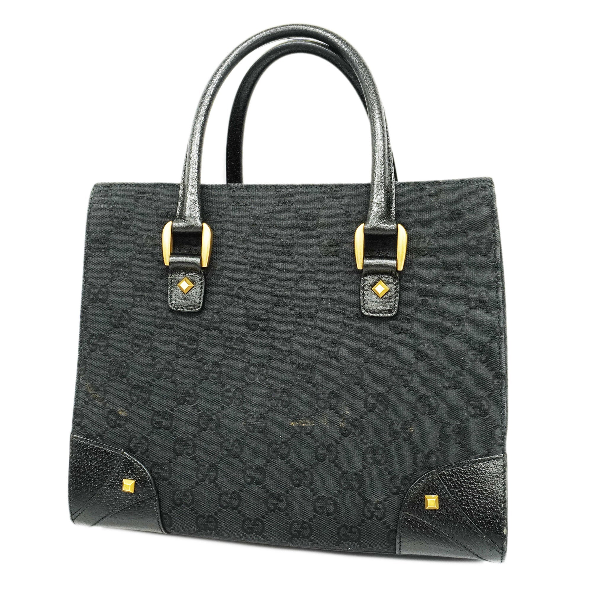 GCCI GG Canvas Handbag Women's Black