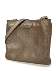 GCCI GG Imprime Women's Leather Shoulder Bag Gray