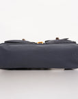 GCCI Bamboo Rucksack Women's Leather,Suede Backpack Navy