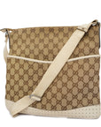 GCCI GG Canvas Shoulder Bag Women's Shoulder Bag Beige,Ivory
