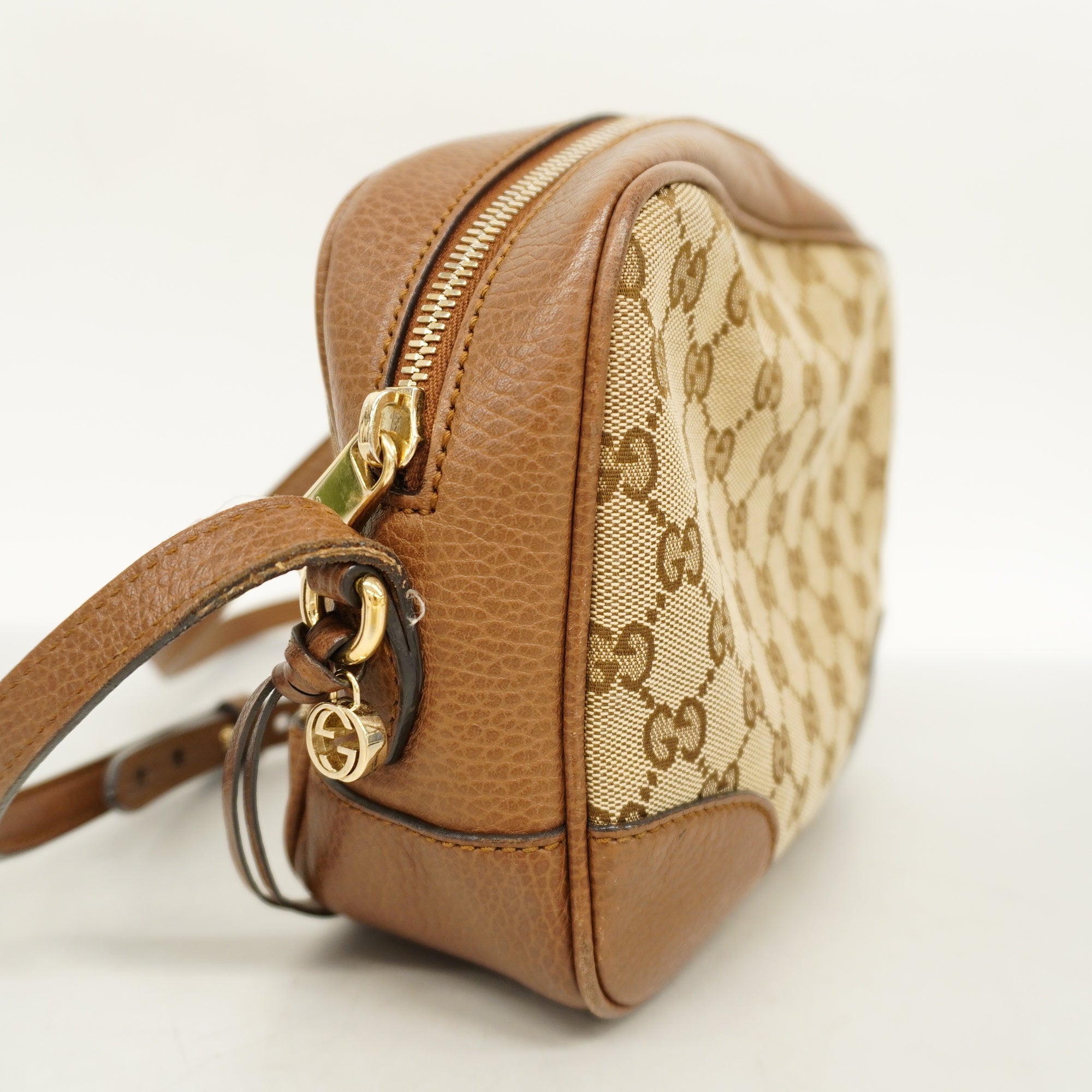 GCCI GG Canvas way Bag Women's Shoulder Bag Beige,Brown