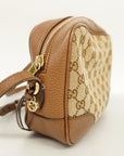 GCCI GG Canvas way Bag Women's Shoulder Bag Beige,Brown