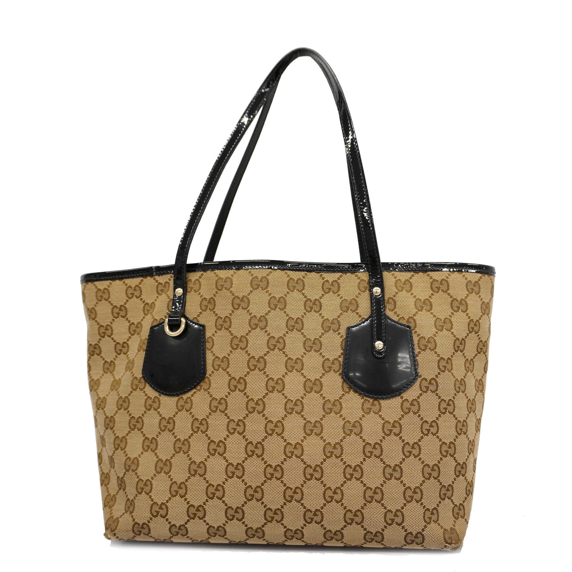 GCCI GG Canvas Tote Bag Women's Canvas Tote Bag Beige,Black