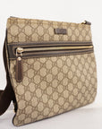 GCCI GG Supreme Women's Shoulder Bag Beige,Brown