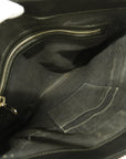 GCCI Men's PVC,Leather Shoulder Bag Black