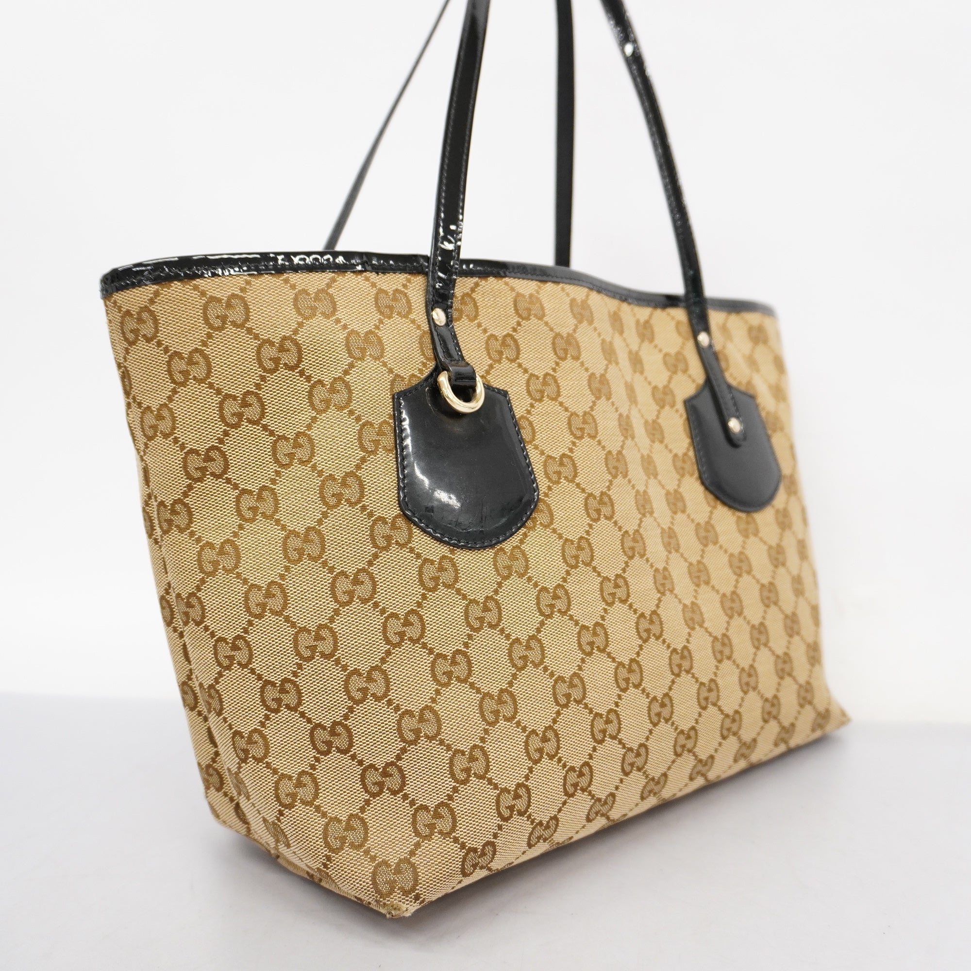 GCCI GG Canvas Tote Bag Women's Canvas Tote Bag Beige,Black