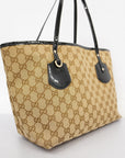 GCCI GG Canvas Tote Bag Women's Canvas Tote Bag Beige,Black