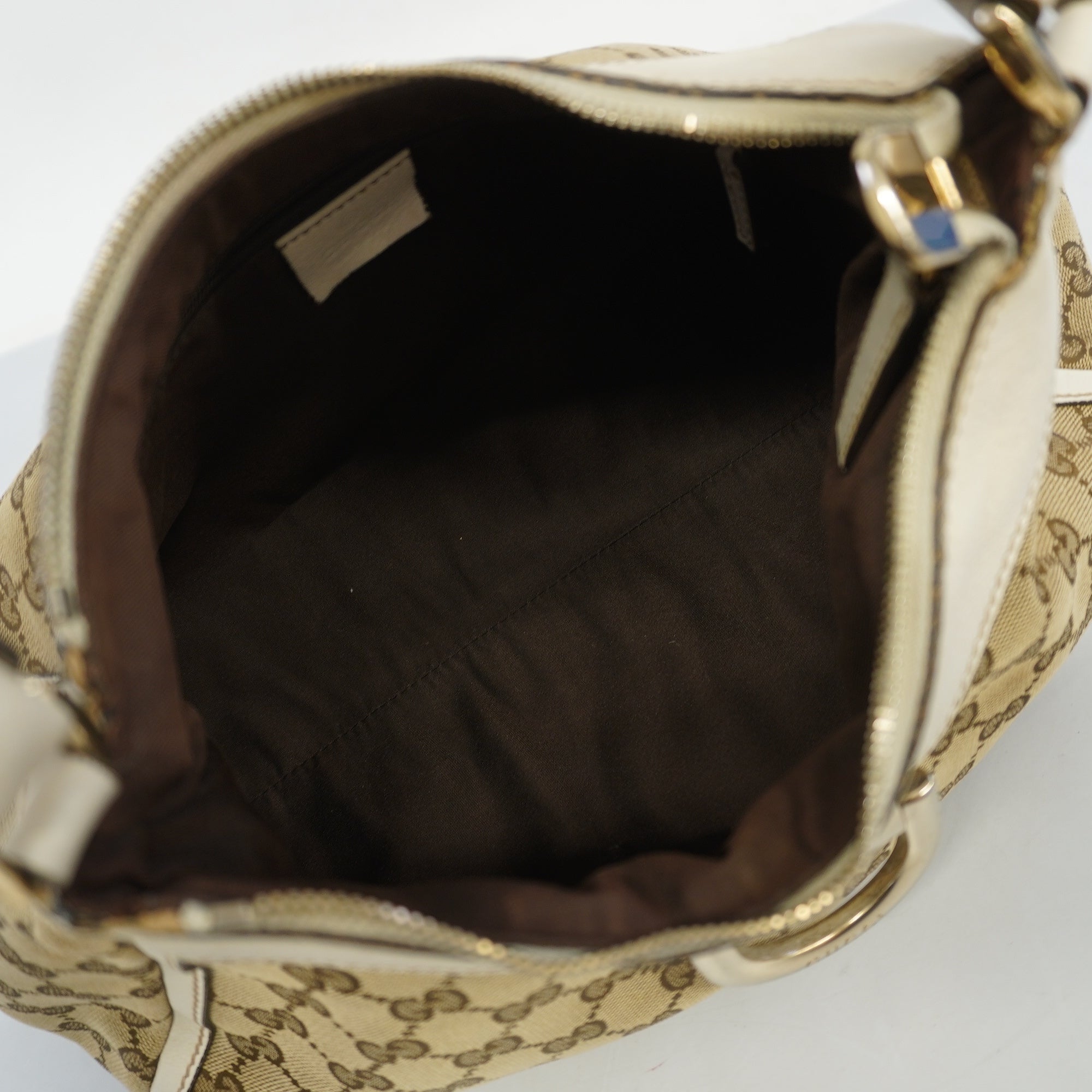 GCCI GG Canvas Handbag Women's Handbag Beige,White