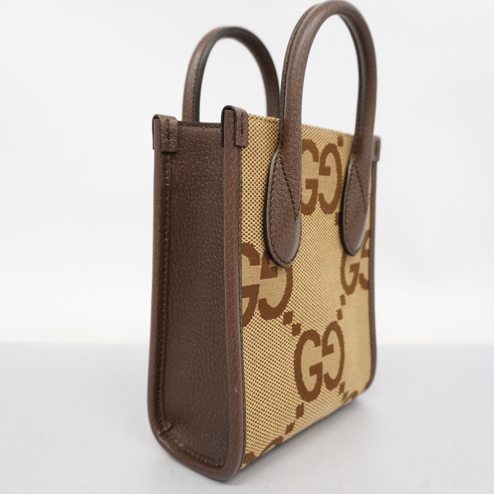 GCCI way Bag Jumbo GG Women's Canvas,Leather Handbag,Shoulder Bag