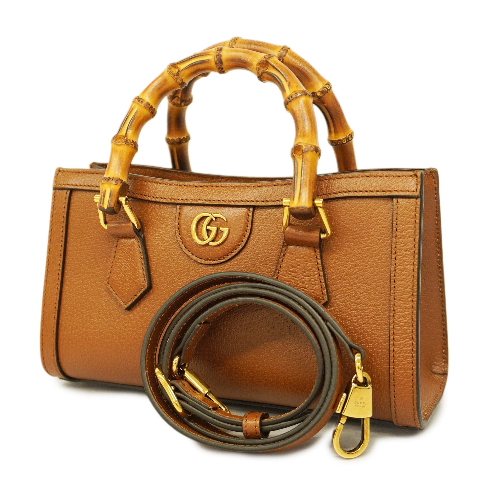 GCCI Bamboo way Bag Diana Women's Handbag,Shoulder Bag Brown