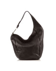 GCCI Black Leather Hobo Bag