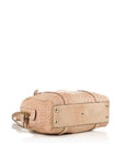 GCCI Beige Ostrich Britt Boston Bag