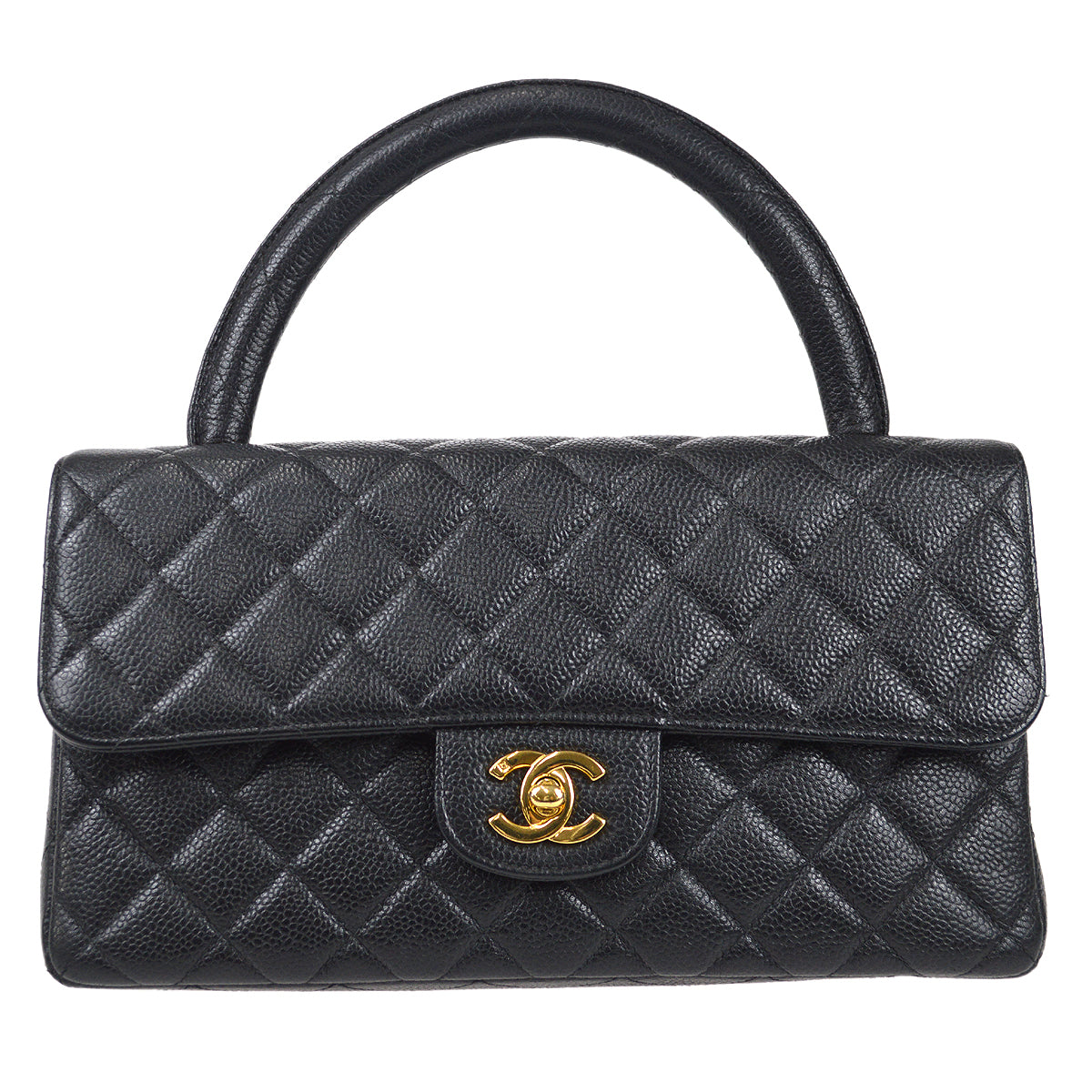 CHNL 1994 Classic Flap Handbag Medium Black Caviar