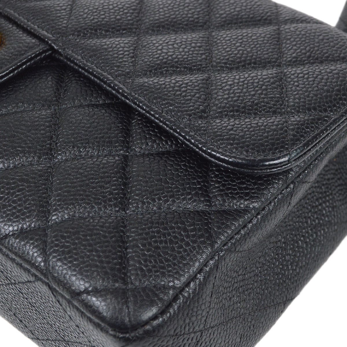 CHNL 1994 Classic Flap Handbag Medium Black Caviar