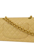 CHNL 1997-1999 Beige Caviar Medium Classic Double Flap Bag