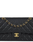 CHNL 2003-2004 Black Caviar Medium Classic Double Flap Bag