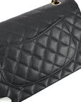 CHNL 2003-2004 Black Caviar Medium Classic Double Flap Bag