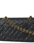 CHNL 2003-2004 Black Caviar Medium Classic Double Flap Bag