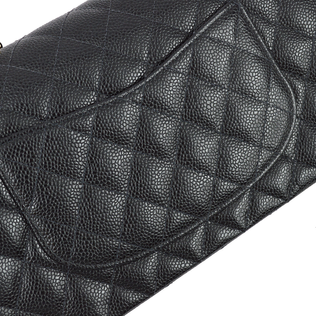 CHNL 2003-2004 Black Caviar Medium Classic Double Flap Bag