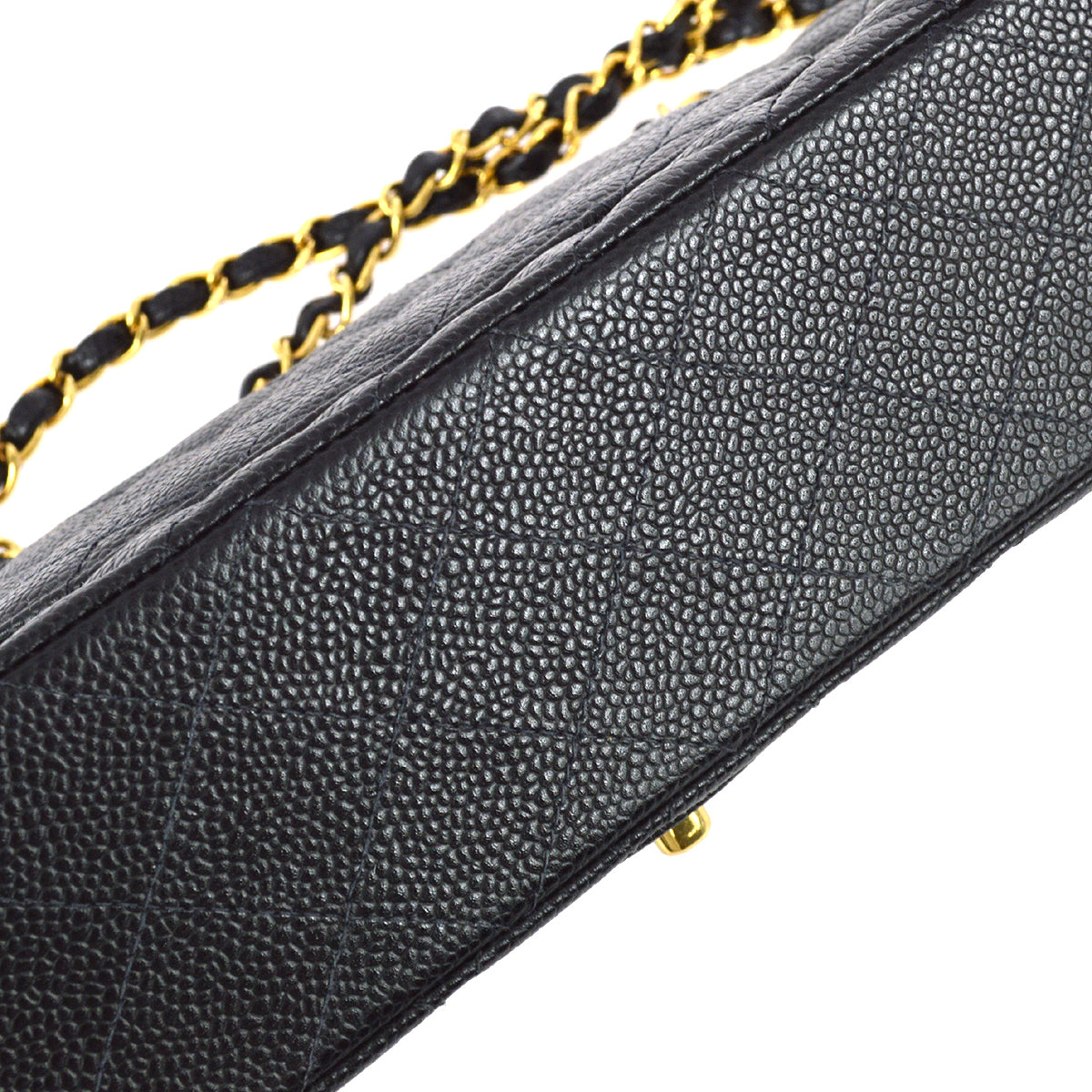 CHNL 2003-2004 Black Caviar Medium Classic Double Flap Bag