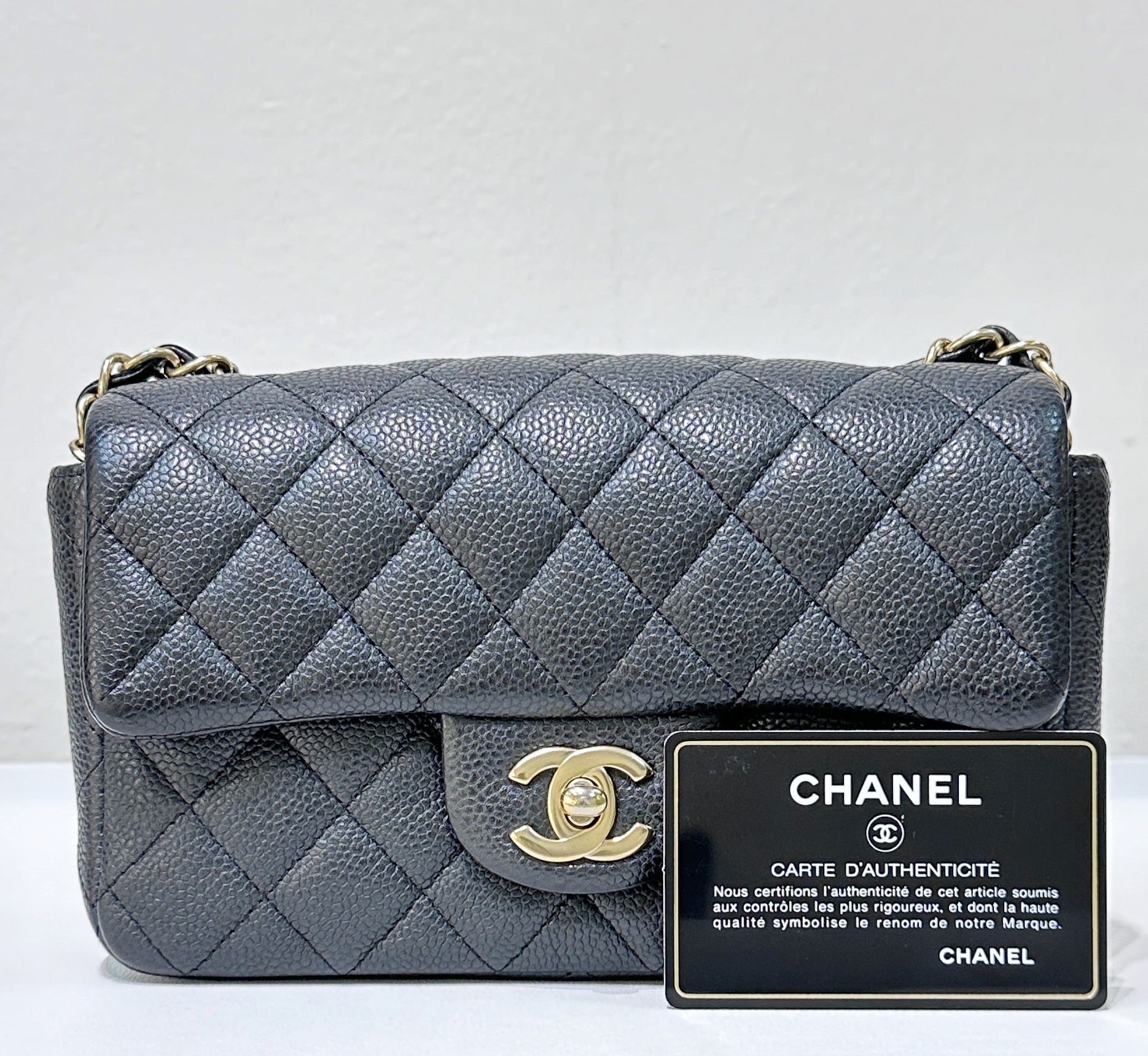CHNL Classic Mini Rectangular Black Caviar