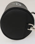 CHRISTIAN DOR Atelier Roller Bag Shoulder Bag Leather Black Auth A