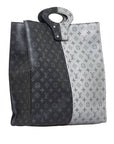 Black LV Split Monogram Eclipse North South Tote