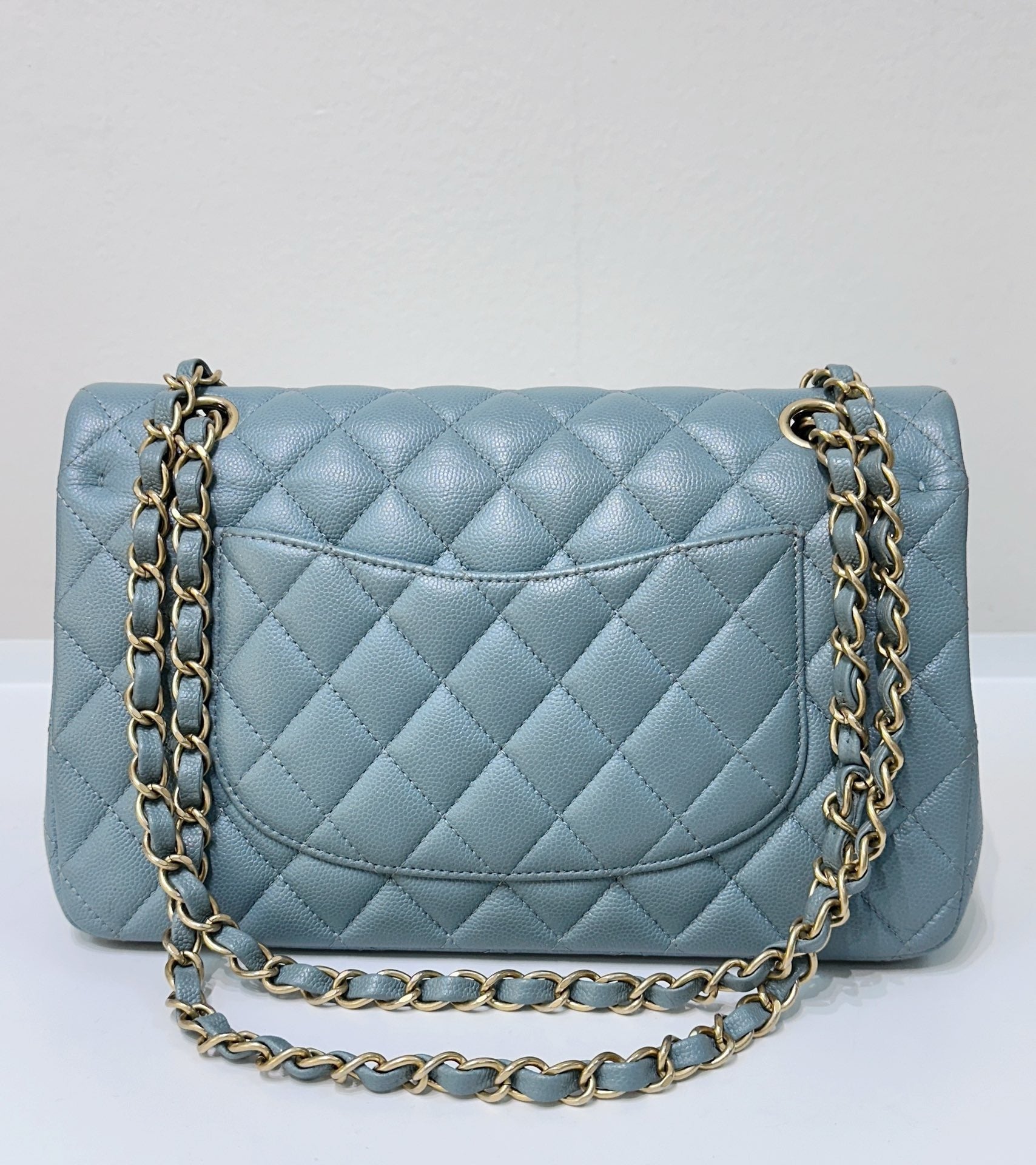 CHNL Medium Classic Sky Blue Bag 18C