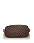 Brown LV Damier Ebene Neverfull MM Tote Bag