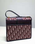 Montaigne DOR Oblique Flap Bag Burgundy