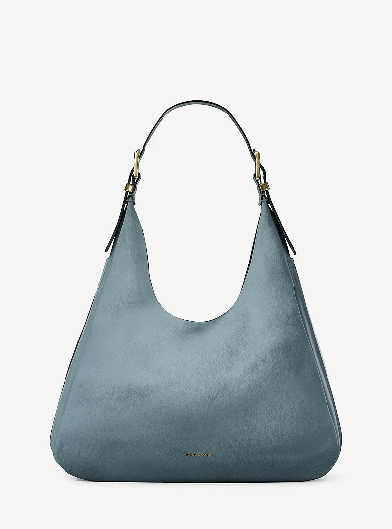 Nolita Large Nubuck Hobo Shoulder Bag (CHAMBRAY)