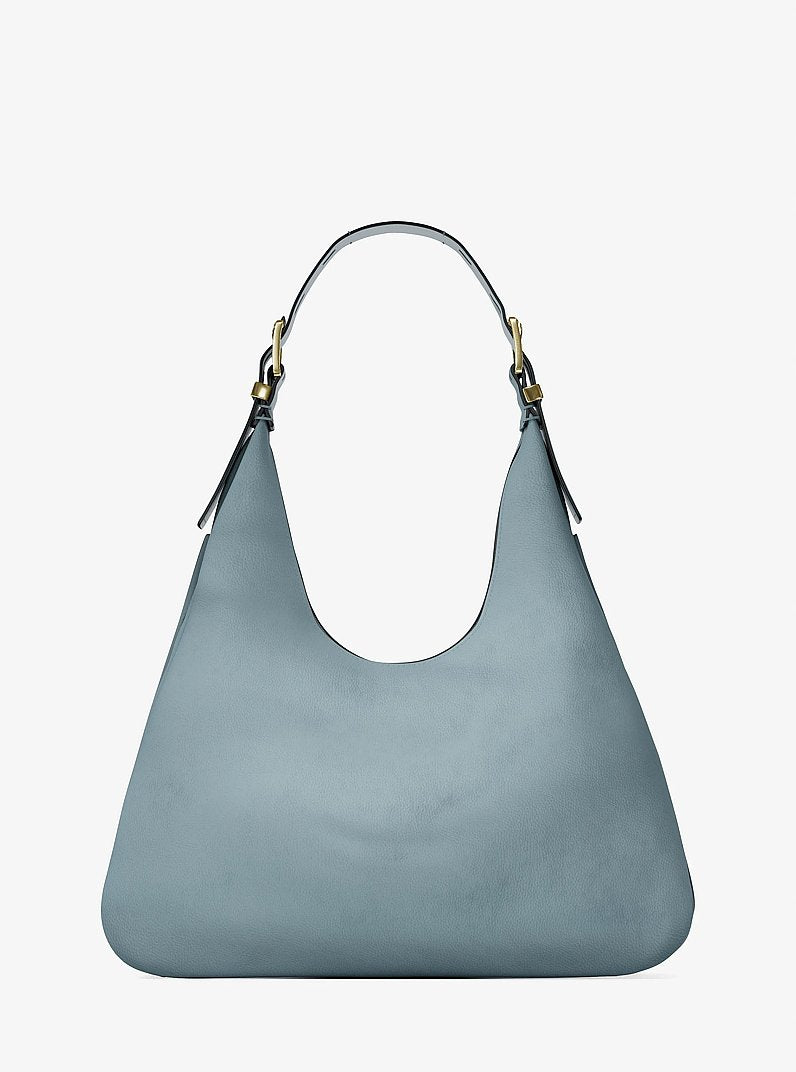 Nolita Large Nubuck Hobo Shoulder Bag (CHAMBRAY)